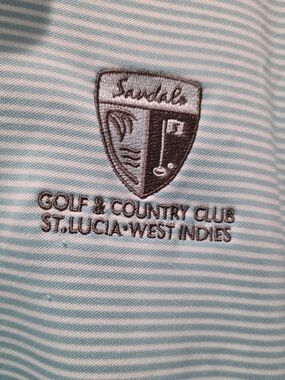 Under Armour Mens Polo Sandals Golf & Country Club St Lucia West Indies Resort M